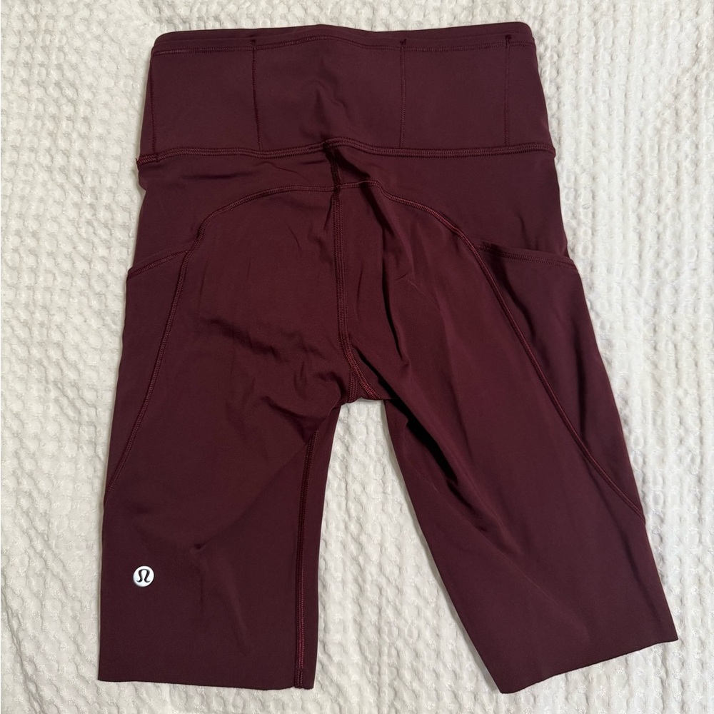 Lululemon Athletica Burgundy Bike Shorts